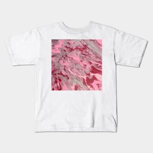 Pink, red, silver Valentine pour Kids T-Shirt